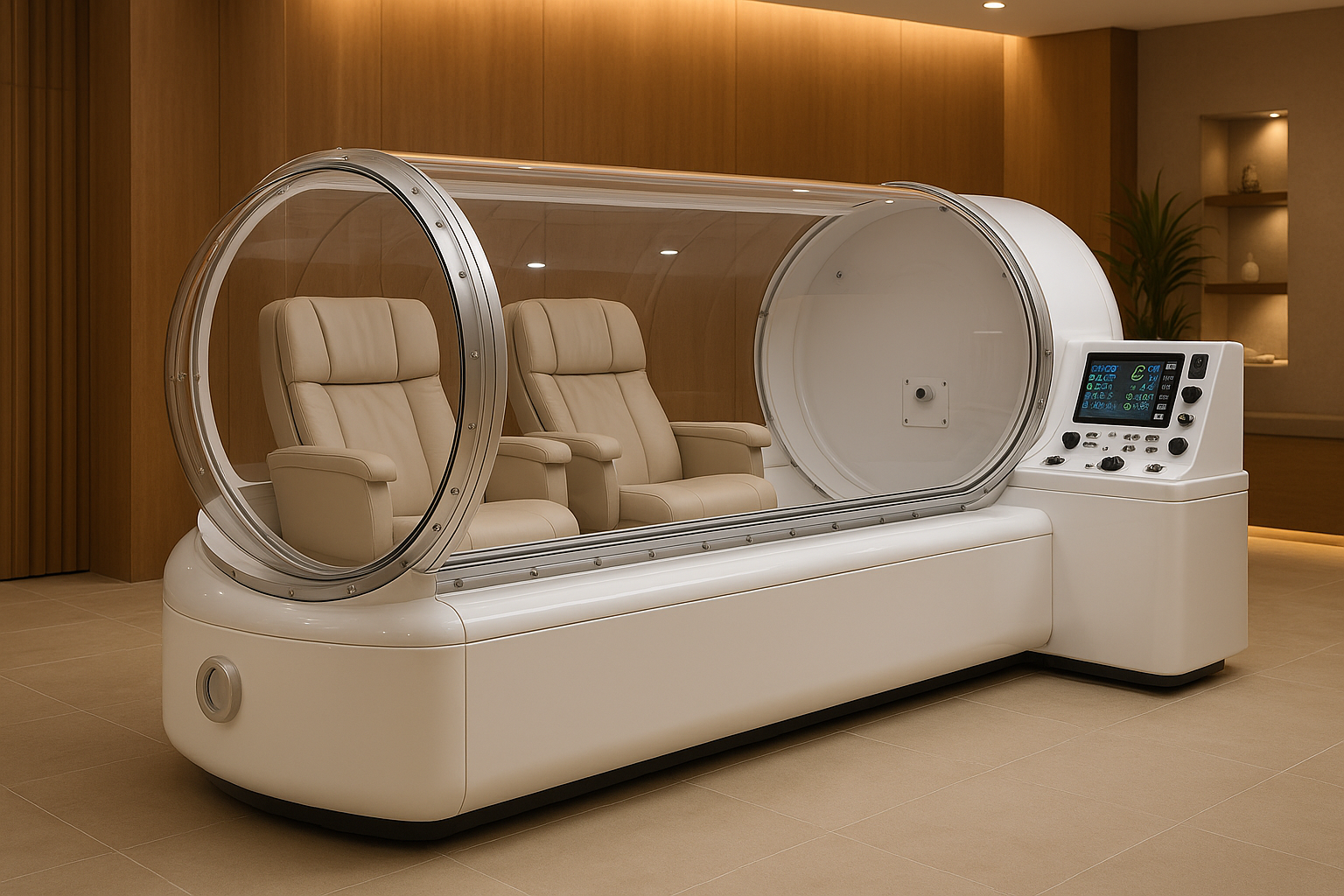 Premium multi-person hyperbaric chamber in wellness center